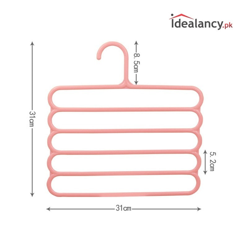 Multi Slot Hanger Closet Organizing Hanger